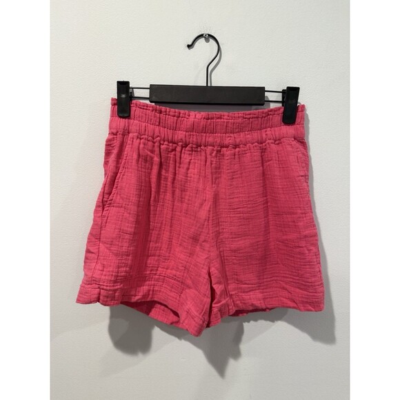 NEW Rails Leighton Shorts Women XXS Pink Elastic Waist Relaxed Fit Travel Casual - Picture 1 of 7
